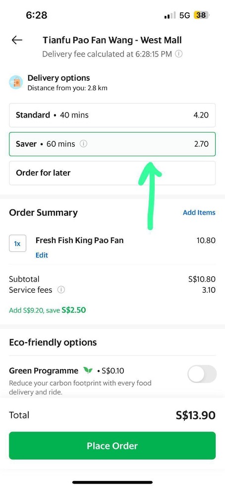 Get cheaper delivery fees and premium delivery for GrabFood