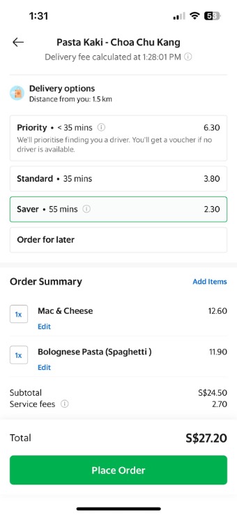 Get cheaper delivery fees and premium delivery for GrabFood